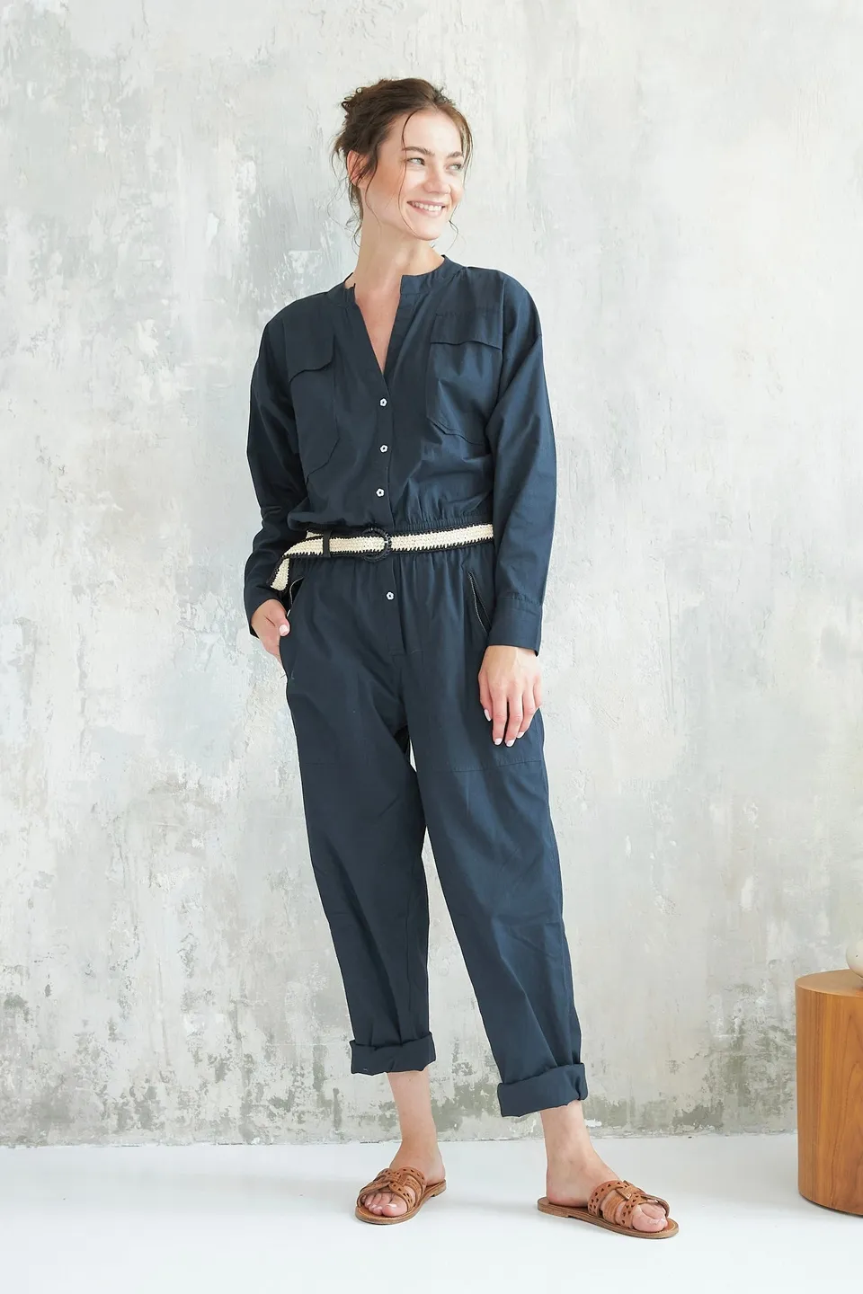 Chicosoleil Anjali combinaison noir coton