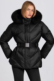 Oh Polly BT2390 veste ski noire imperméable 18k