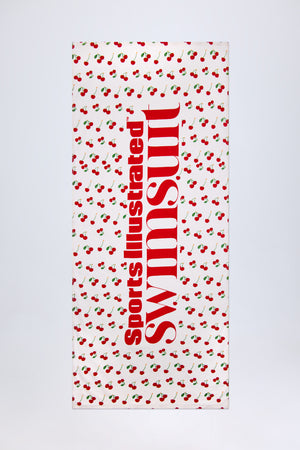 Oh Polly Toalla Serviette Plage Cherry Print Coton 175x70