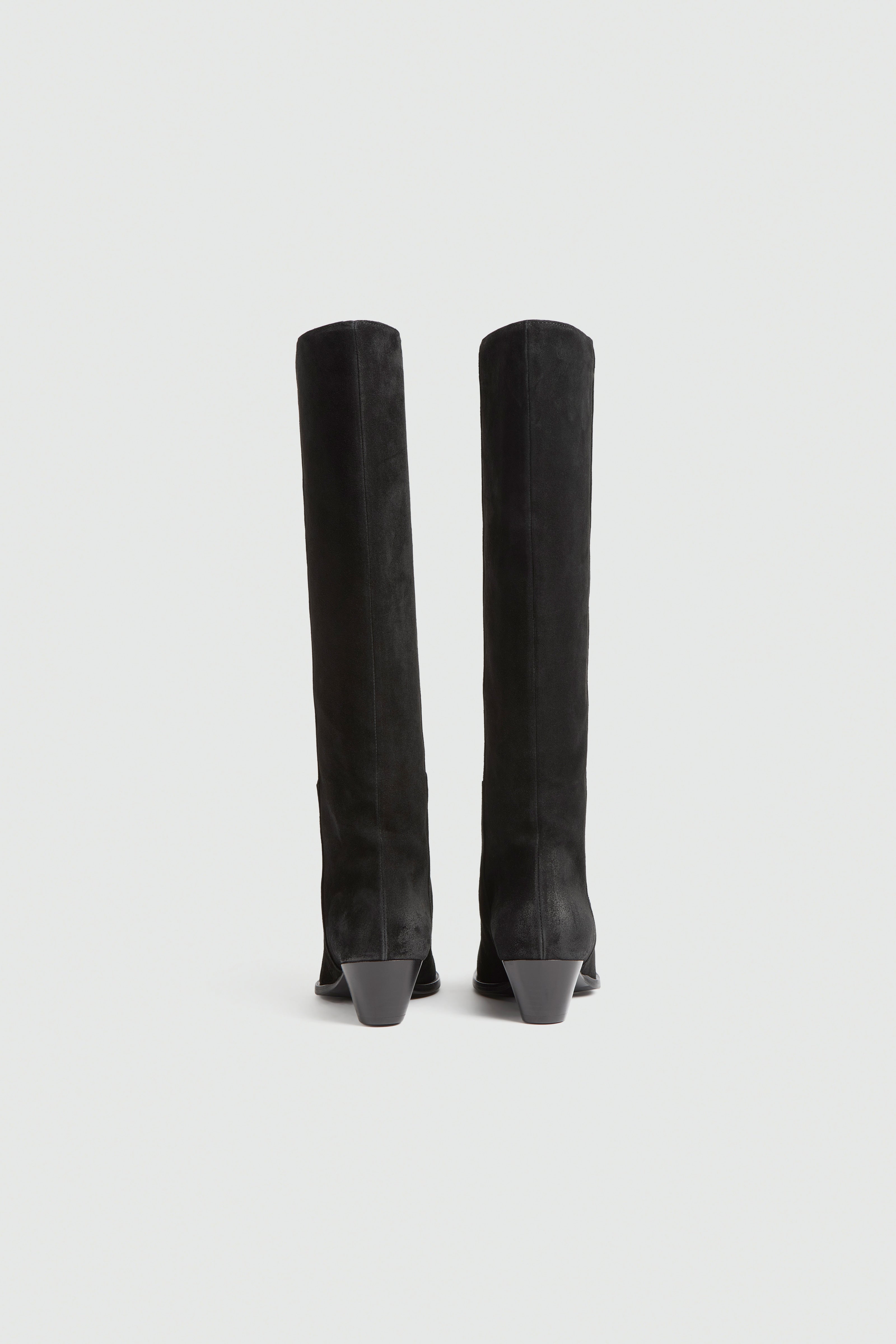 Liviana Conti Elisabeth bottes texanes cuir noir