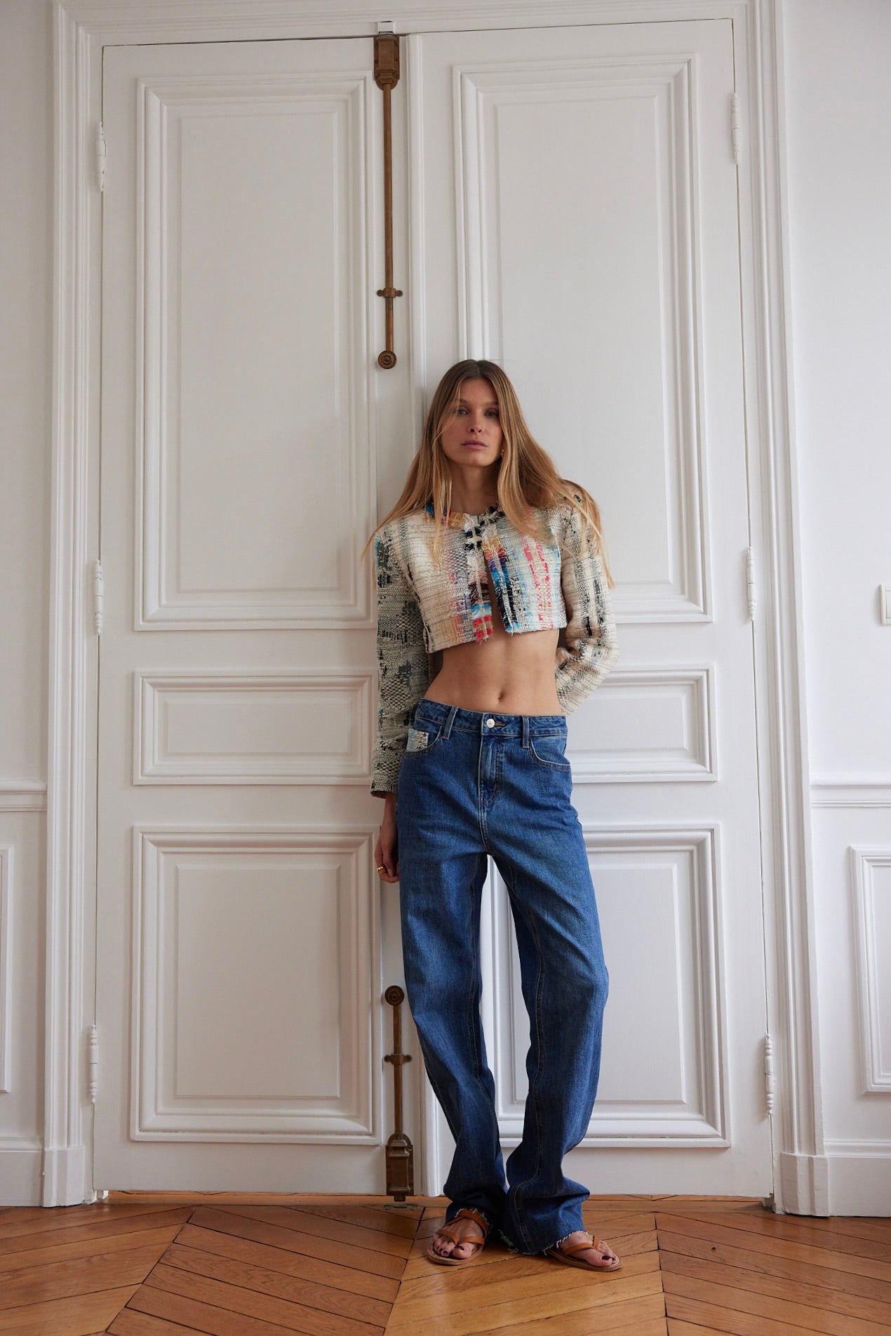 The Ethiquette Apollonia Hestia jean bleu tweed taille XS-XL
