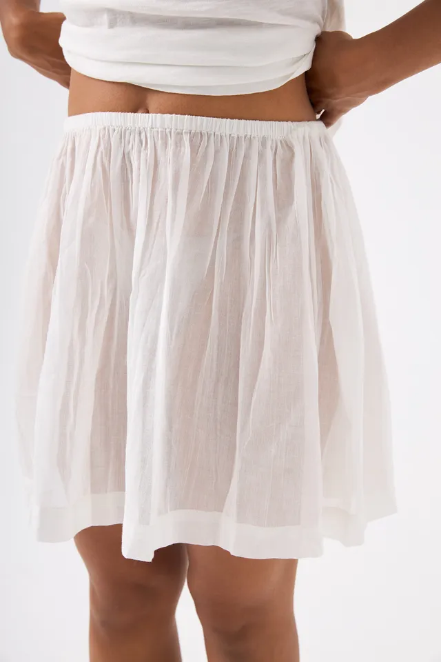 Chicosoleil Kiki sous-robe blanc jupe courte 100% coton