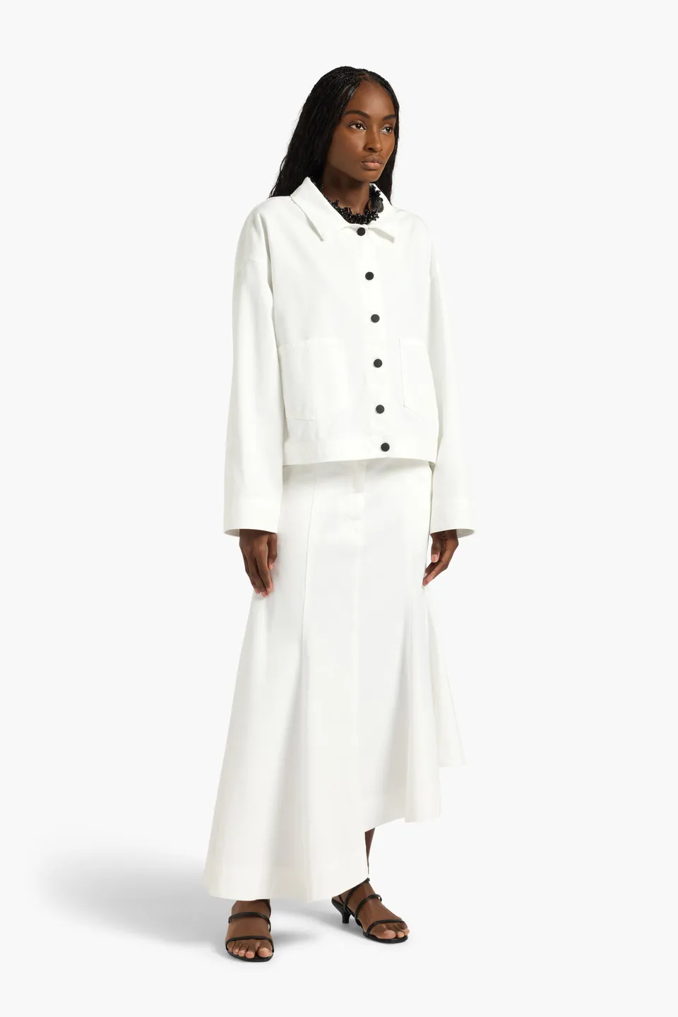 Liviana Conti Steve veste coton beige sale