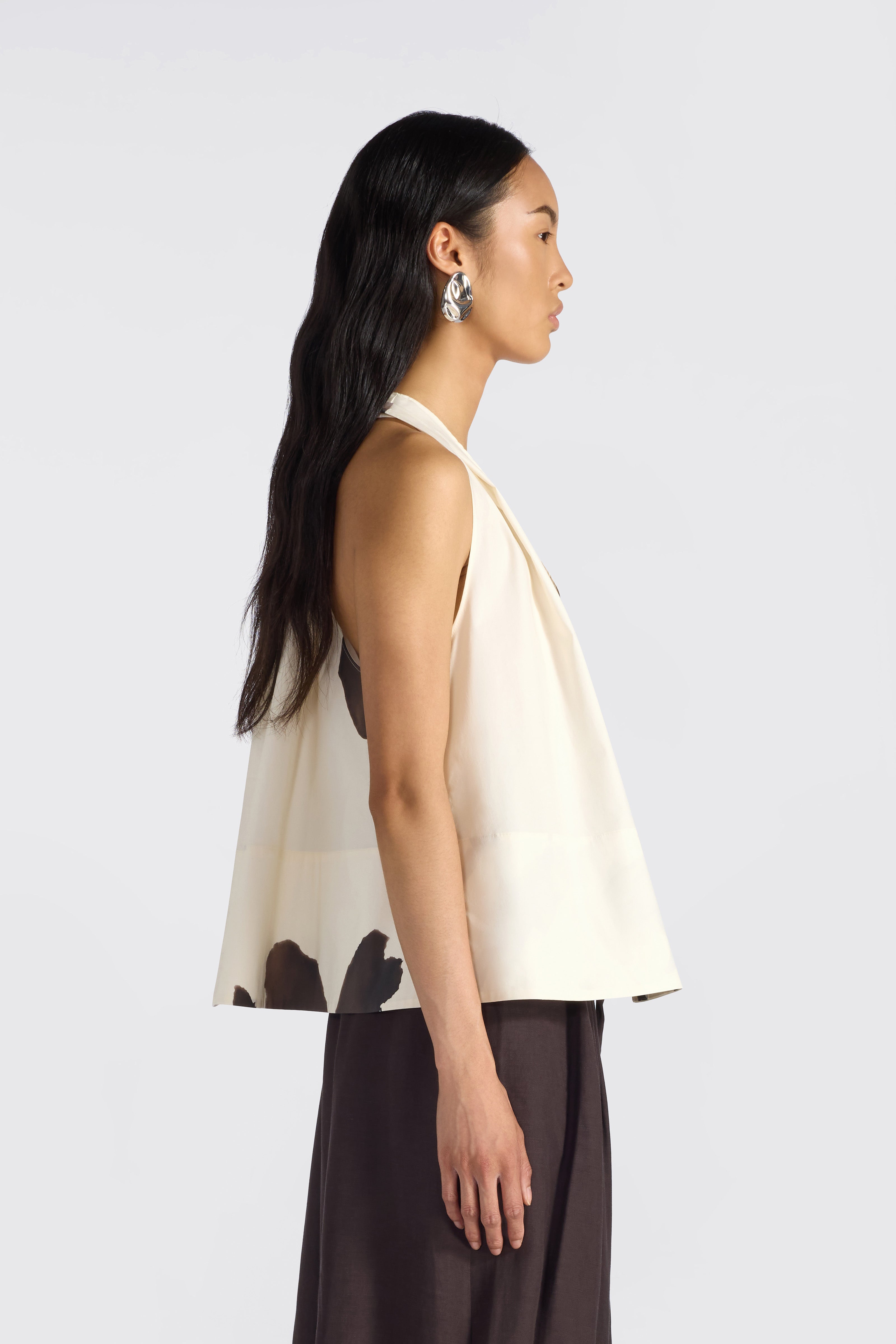 Liviana Conti Dakota blouse coton fleurie col V