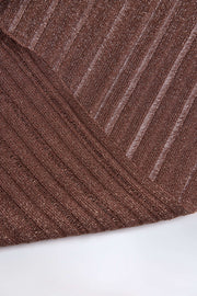 Oh Polly Sol Crop Top Licou Bronze Décolleté Maille