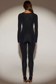 Oh Polly Cassie 14965 leggings jersey noir strass
