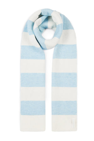 Oh Polly Bo+Tee BT2030 écharpe tricot bleu rayé