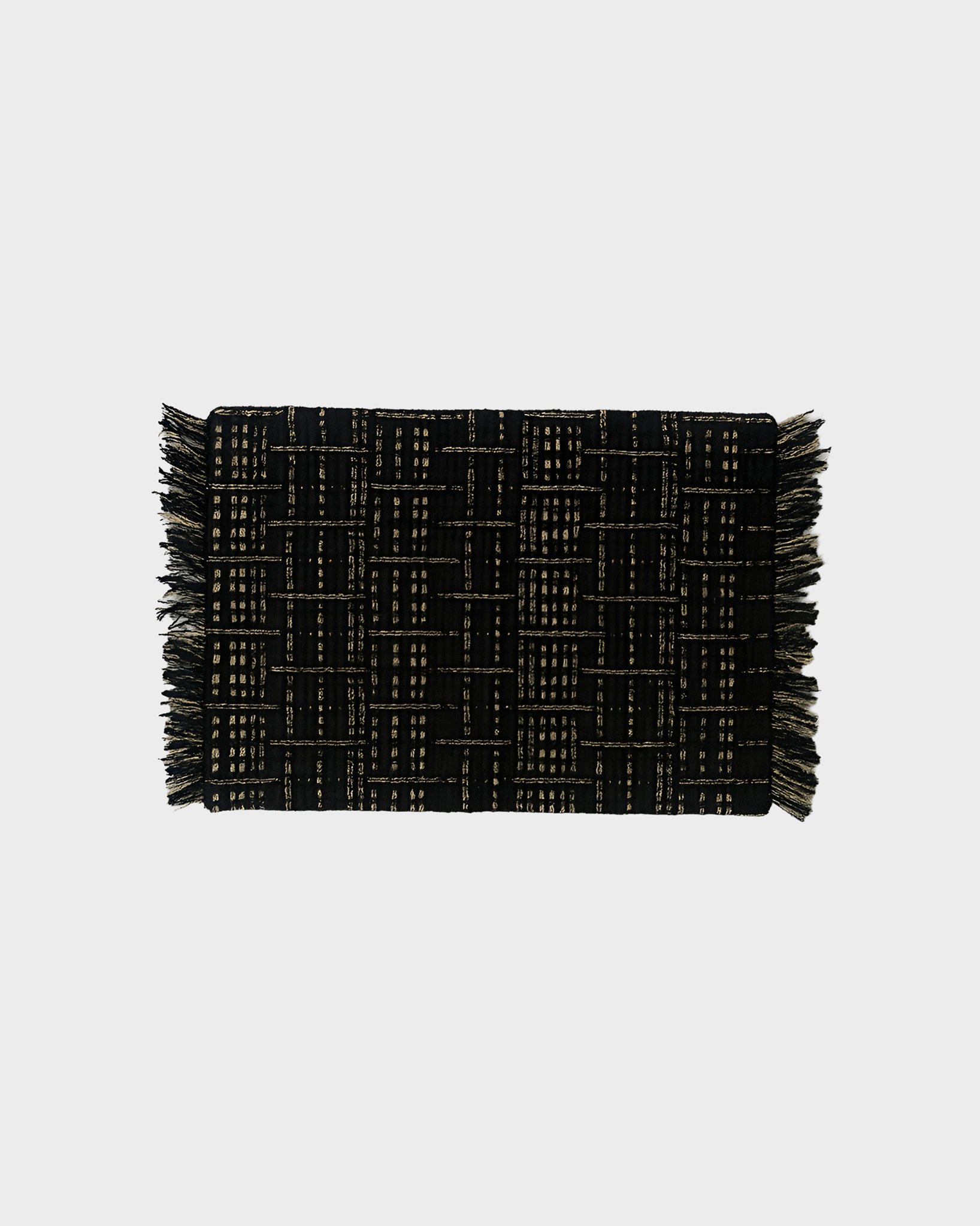 The Ethiquette Maison set de table Empyrée tweed pied-de-poule 43 cm