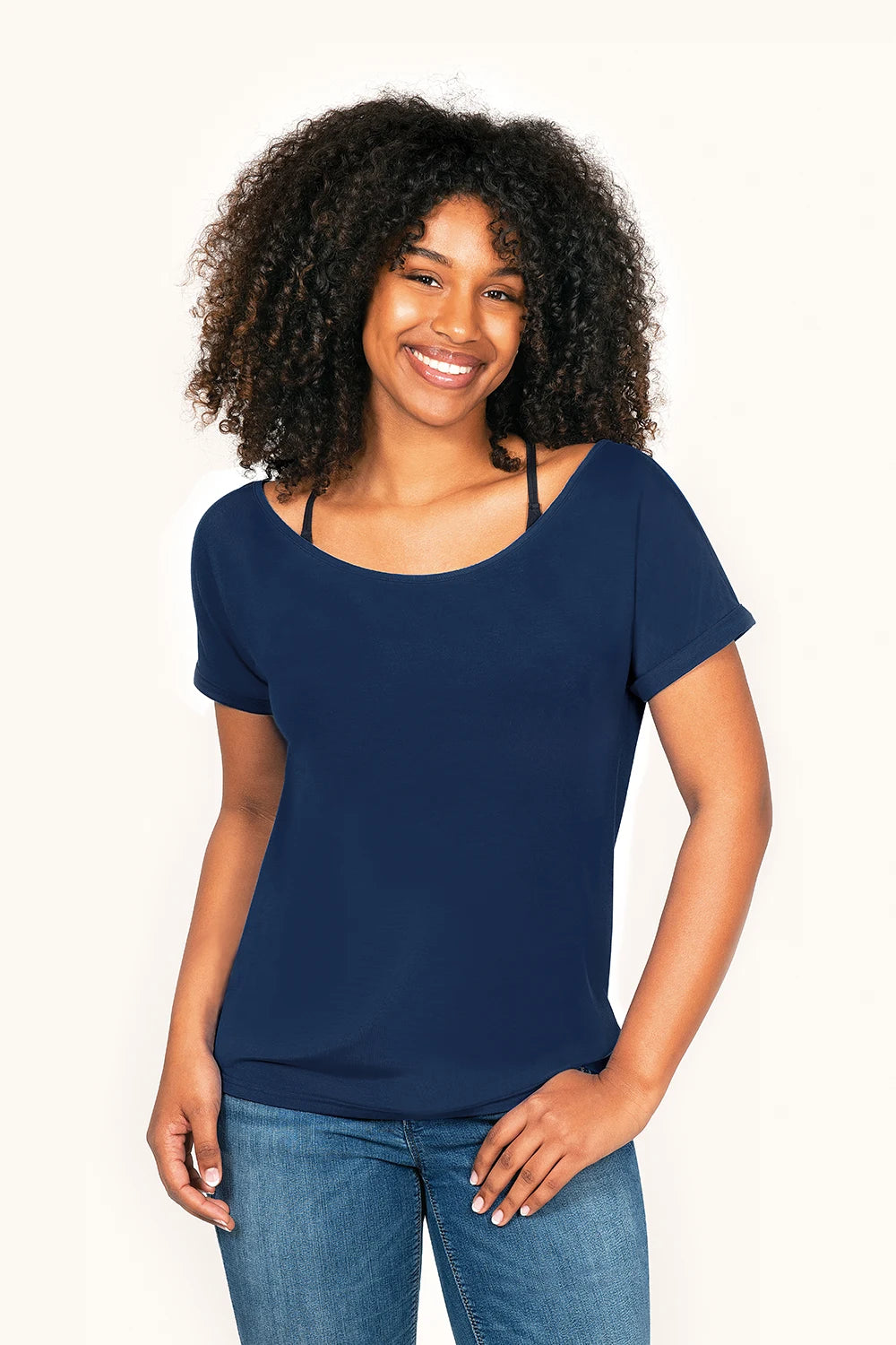 THELMA & ROSE Tess top noir T1 col danseuse