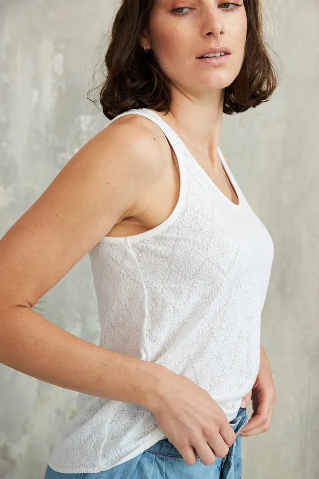 Chicosoleil Arnie tee-shirt blanc viscose XS-XL