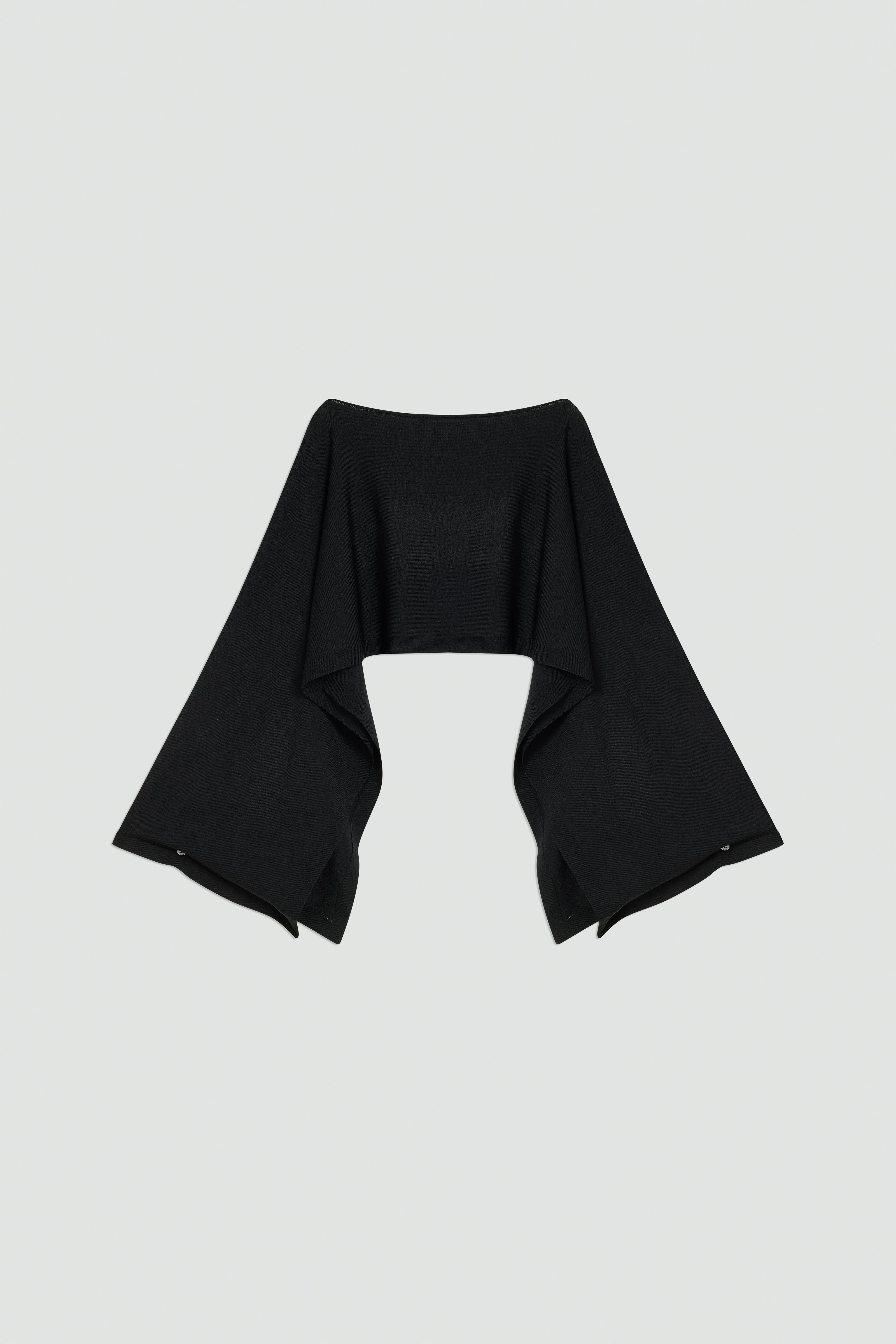 Liviana Conti Laisa poncho crop viscose stretch