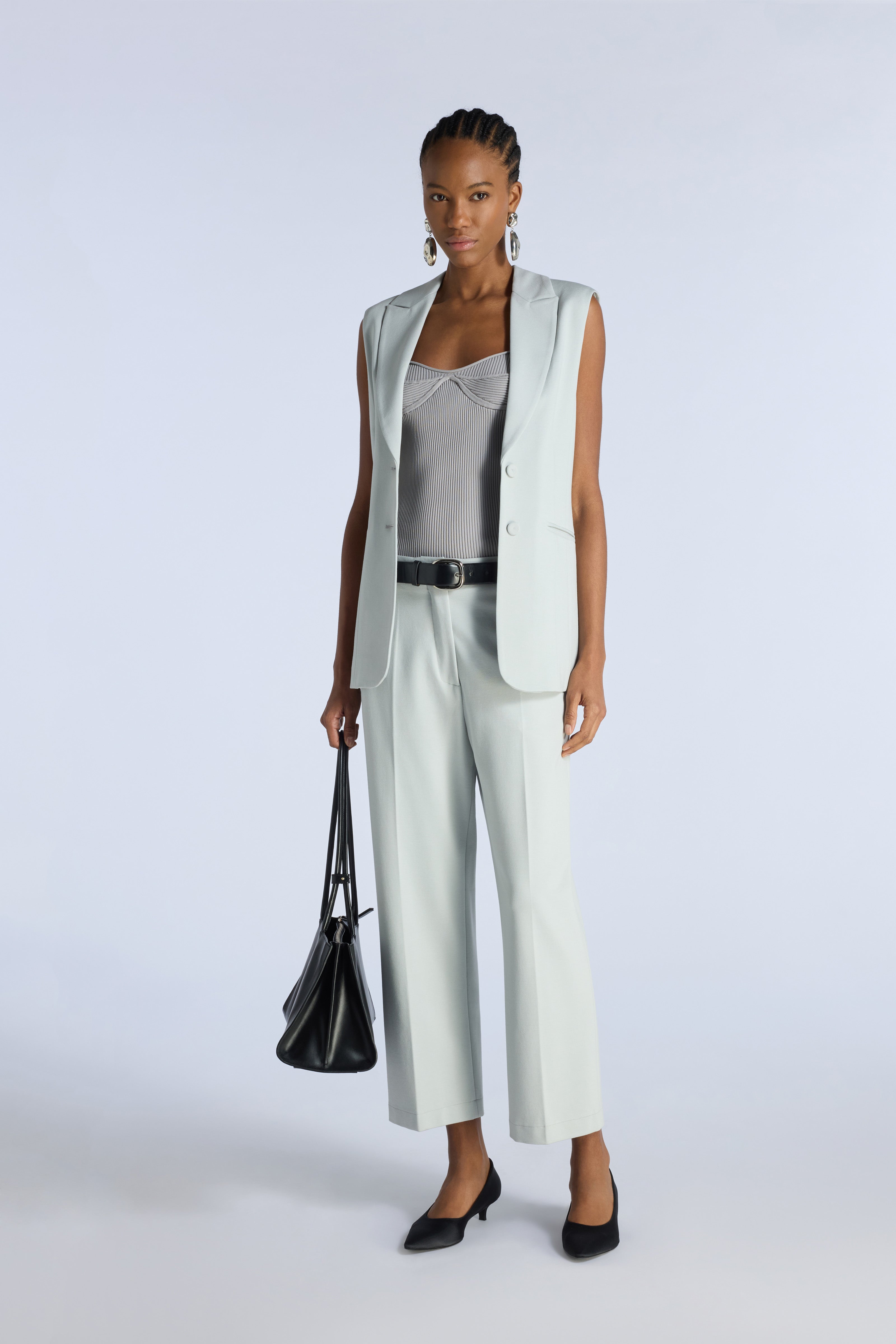 Liviana Conti Pantaloni Danny pantalon droit noir 38-48