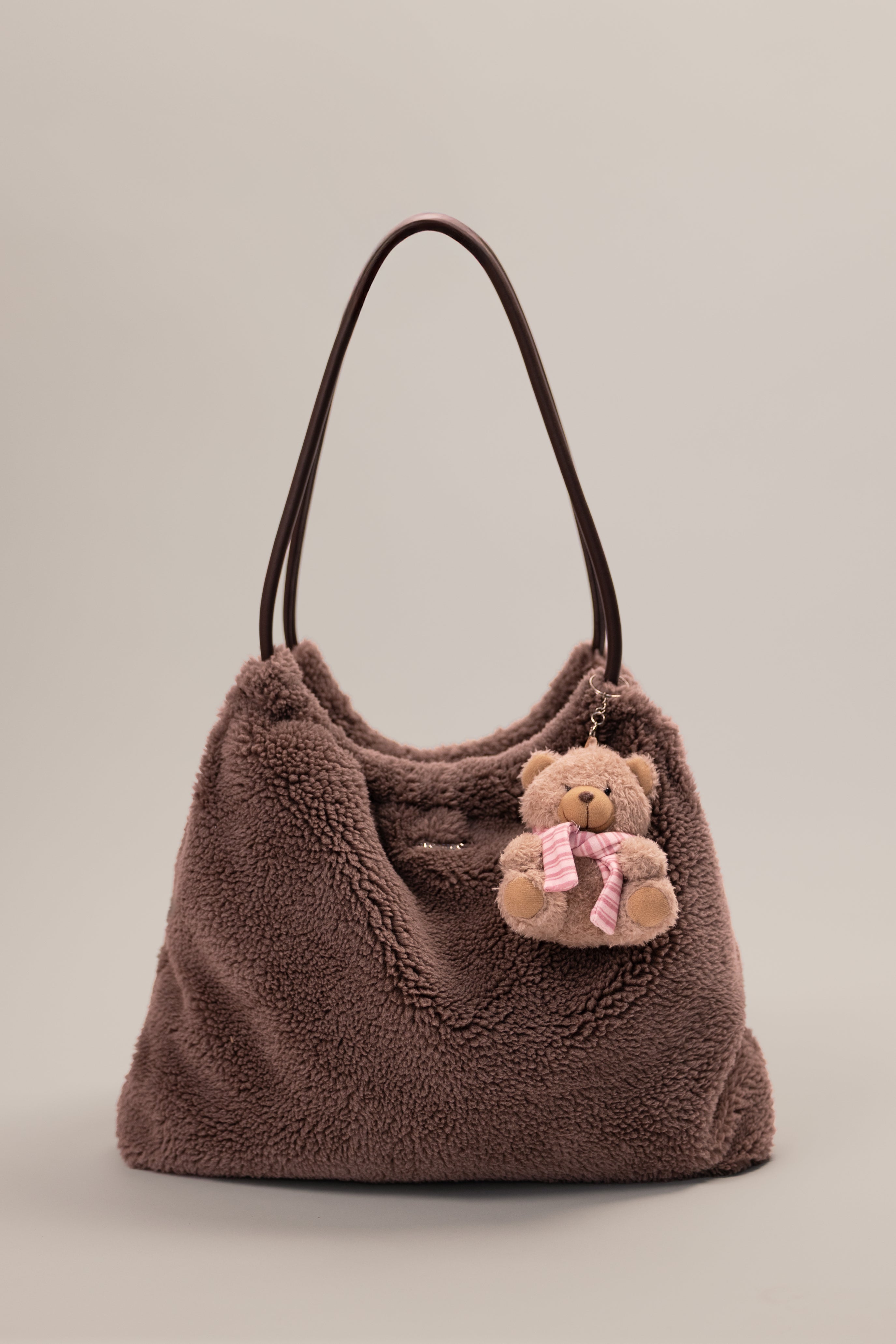 Oh Polly Bo+Tee Teddy Keychain porte-clés berry rayé