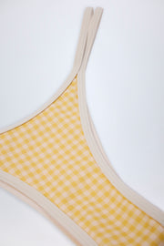 Oh Polly Swim Masia Bas Bikini Jaune Vichy Cheeky