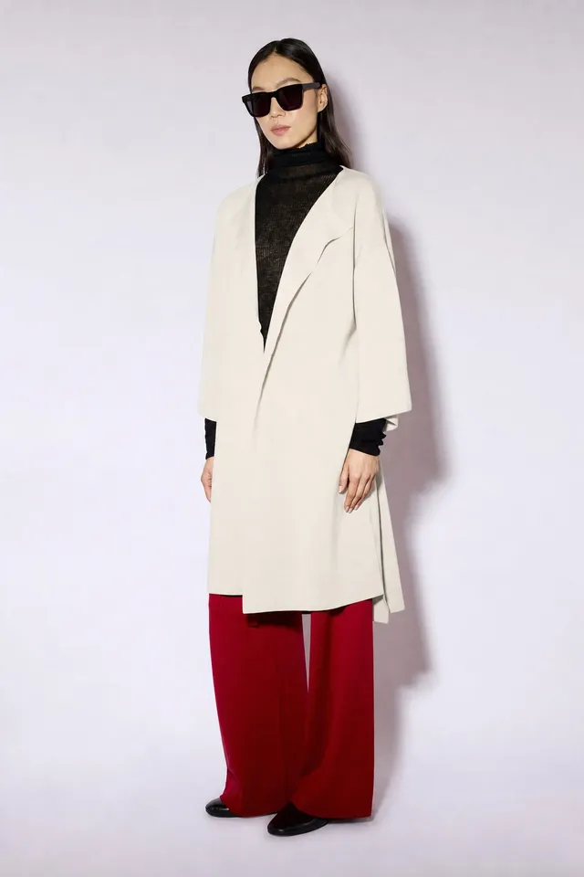 Liviana Conti Cynthia Cardigan Laine Mérinos Noir Ouvert