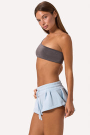 Oh Polly Bo+Tee Brassiere Sport Grise Une Épaule