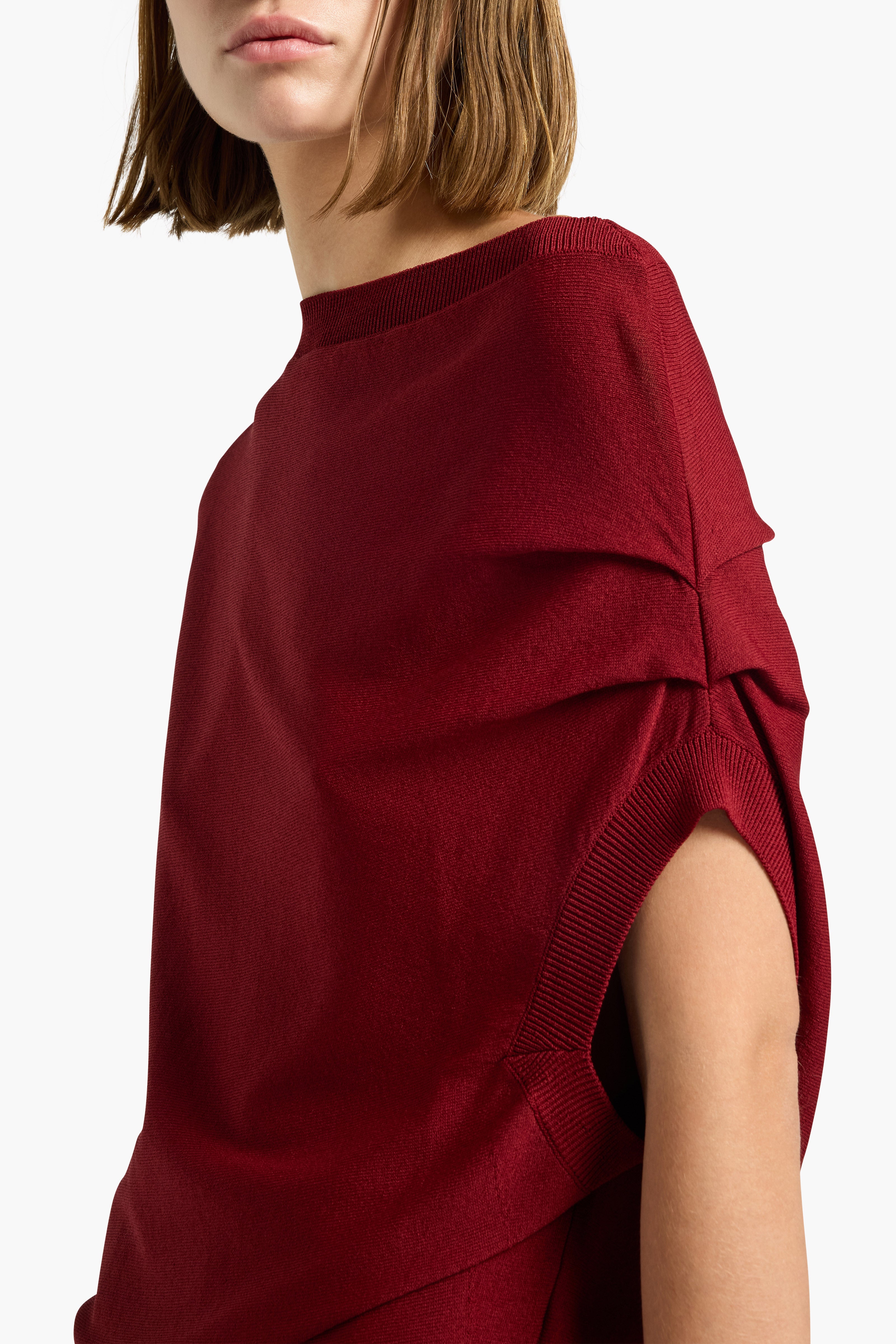 Liviana Conti Larisa maille noire drapée viscose