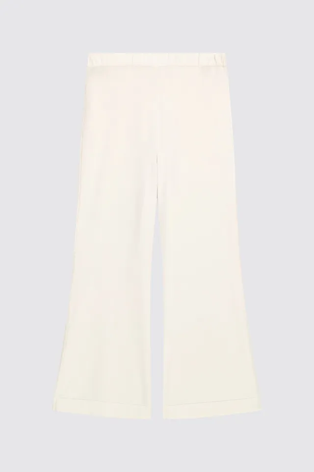 Liviana Conti Alfie pantalon flare viscose Bianco S