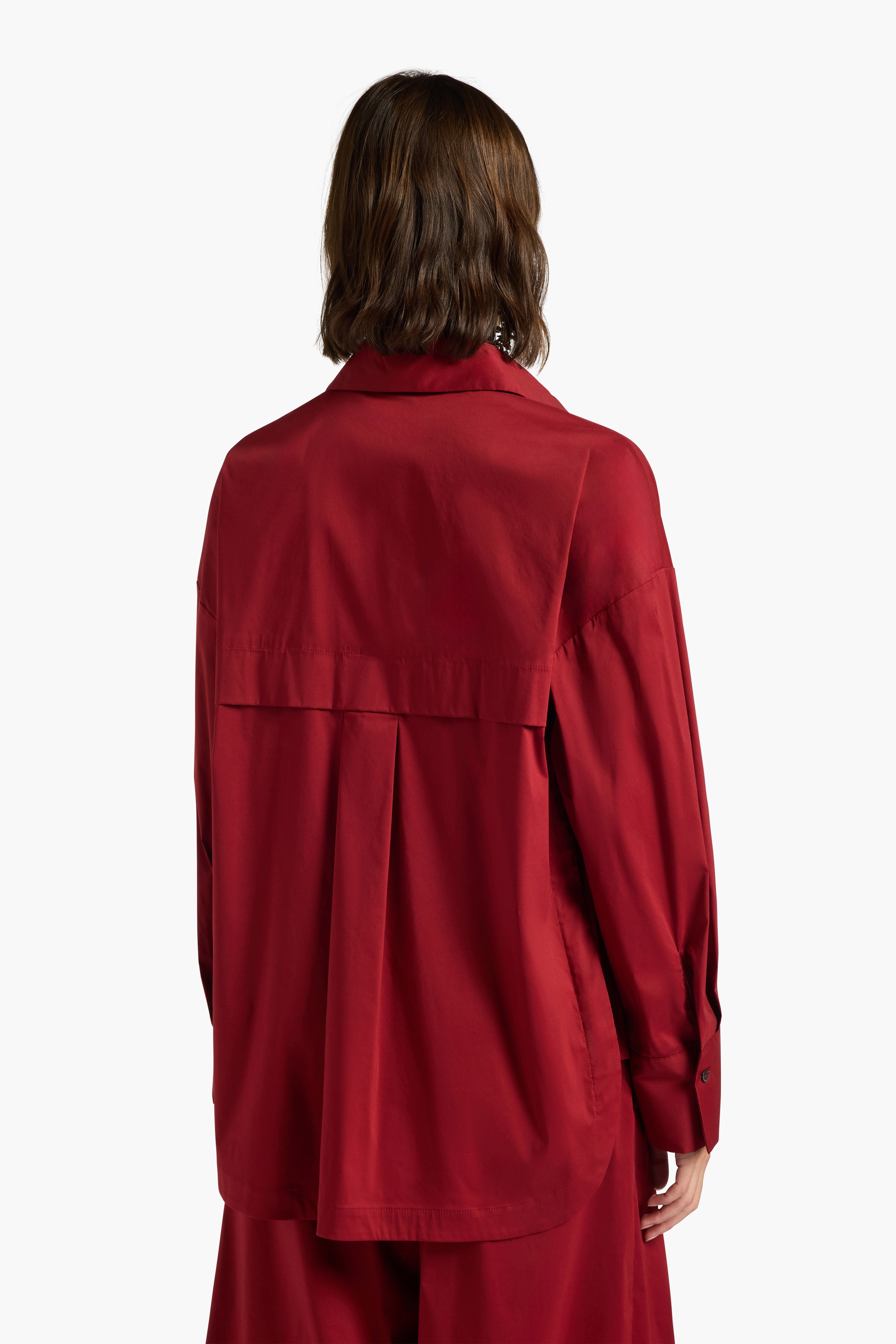 Liviana Conti Camicie Lien chemise droite terracotta