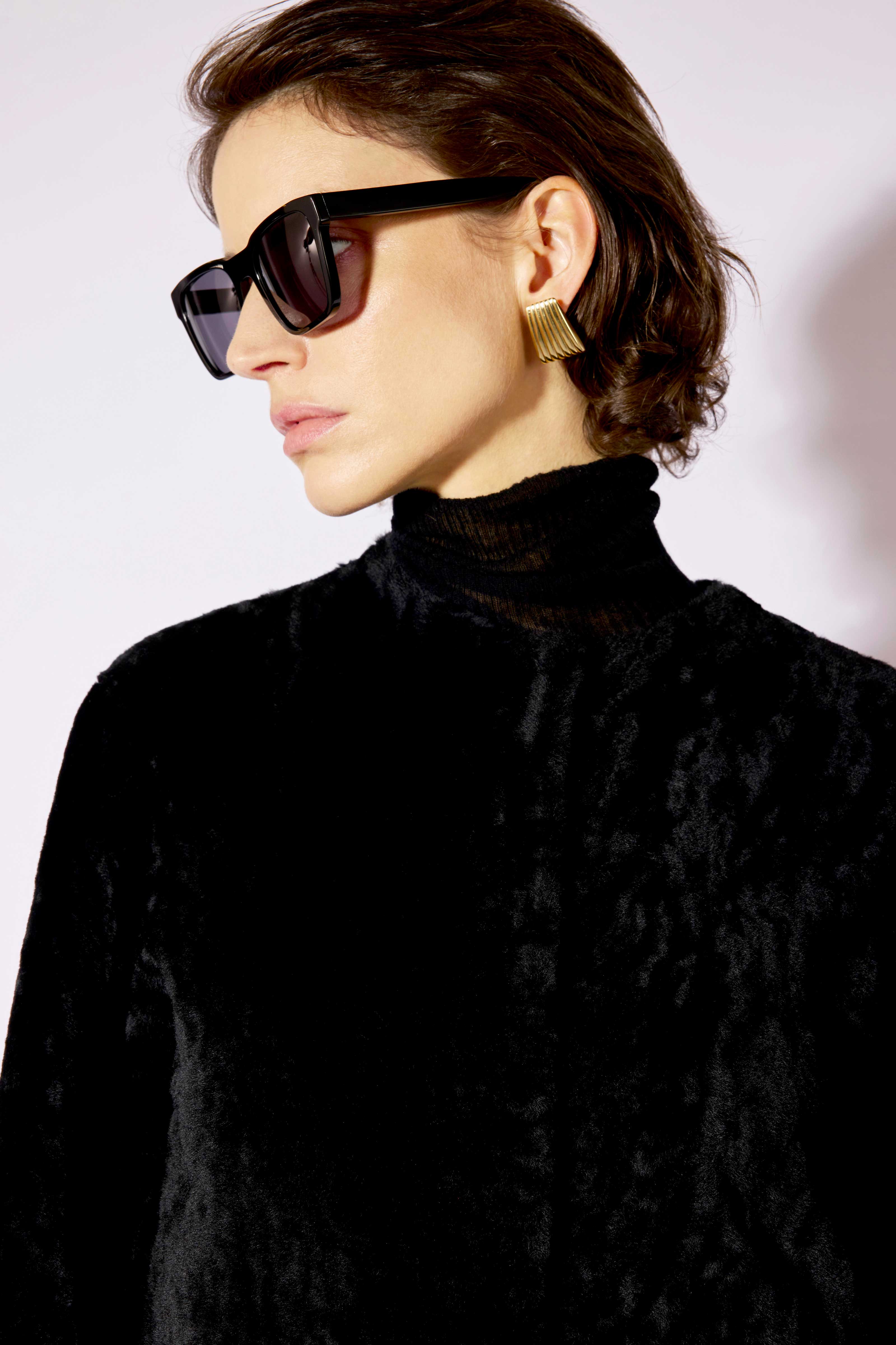 Liviana Conti Mark veste mouton véritable noir réversible 38-48