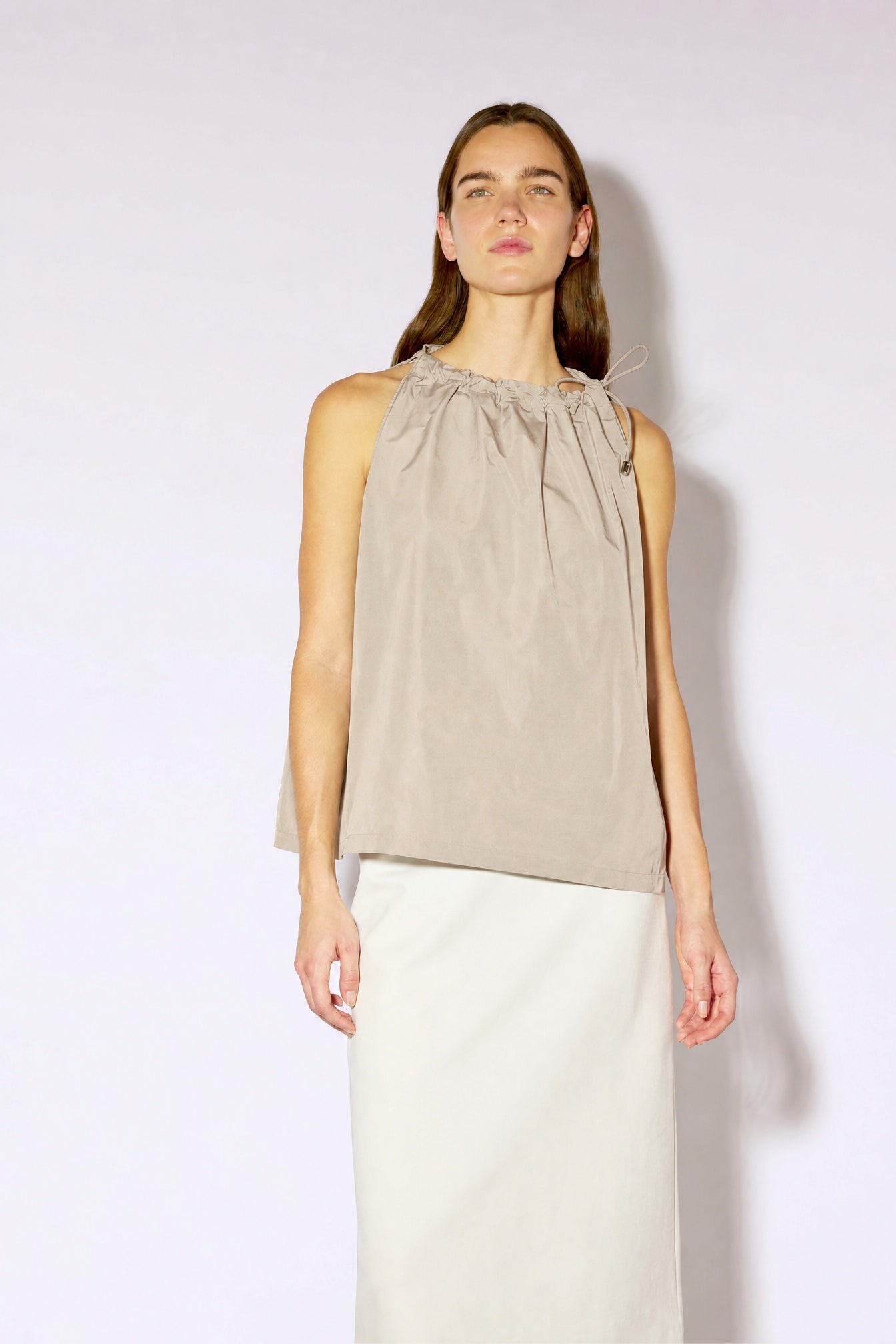 Liviana Conti Top Lea top sans manches acier 38 taffetas