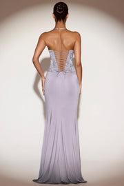 Oh Polly Miravie 15273 Robe Longue Lilas à Sequin