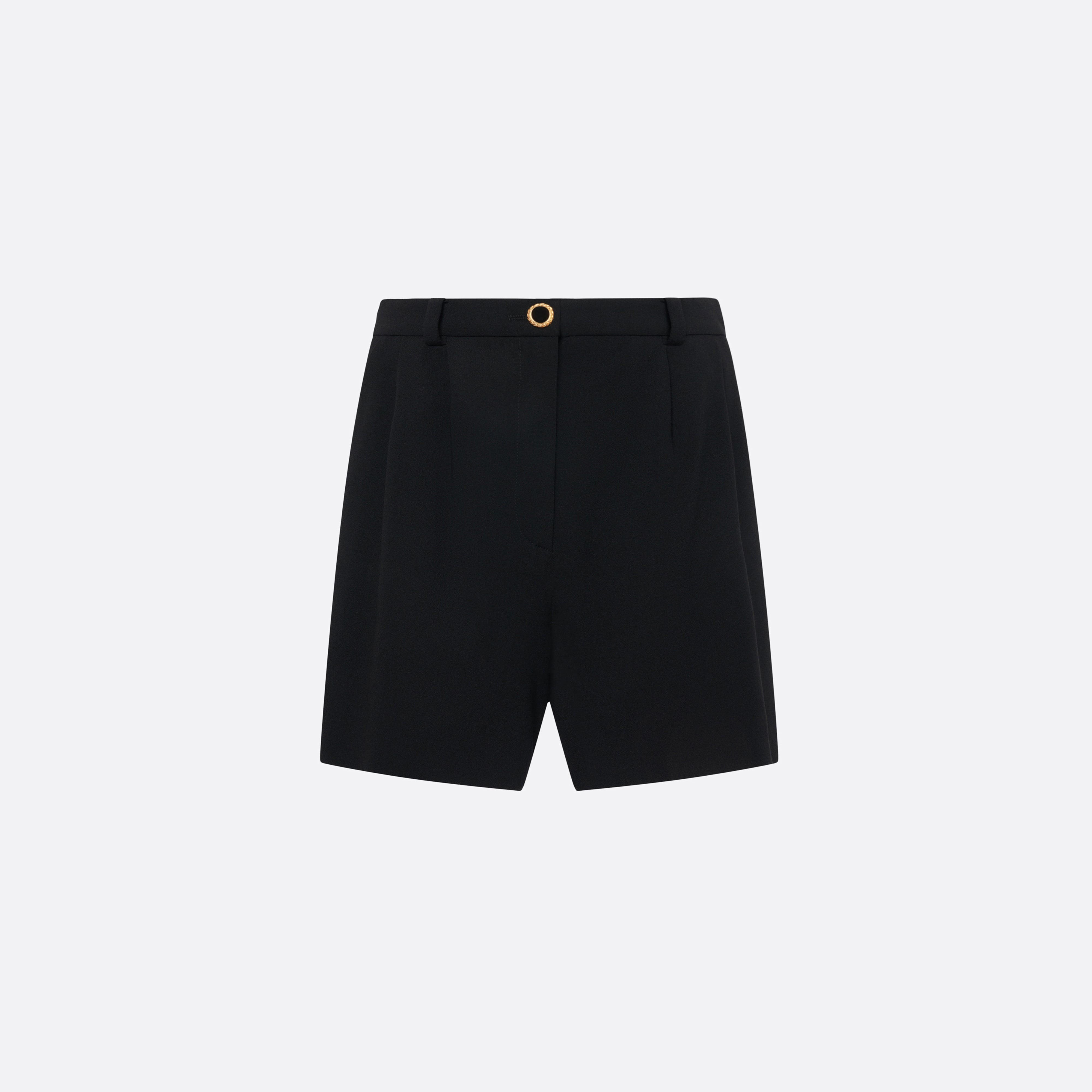 Alessandra Rich bermuda laine crêpe noir 36