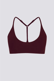 Oh Polly Bo+Tee BT2312B brassière sport bordeaux maintien léger