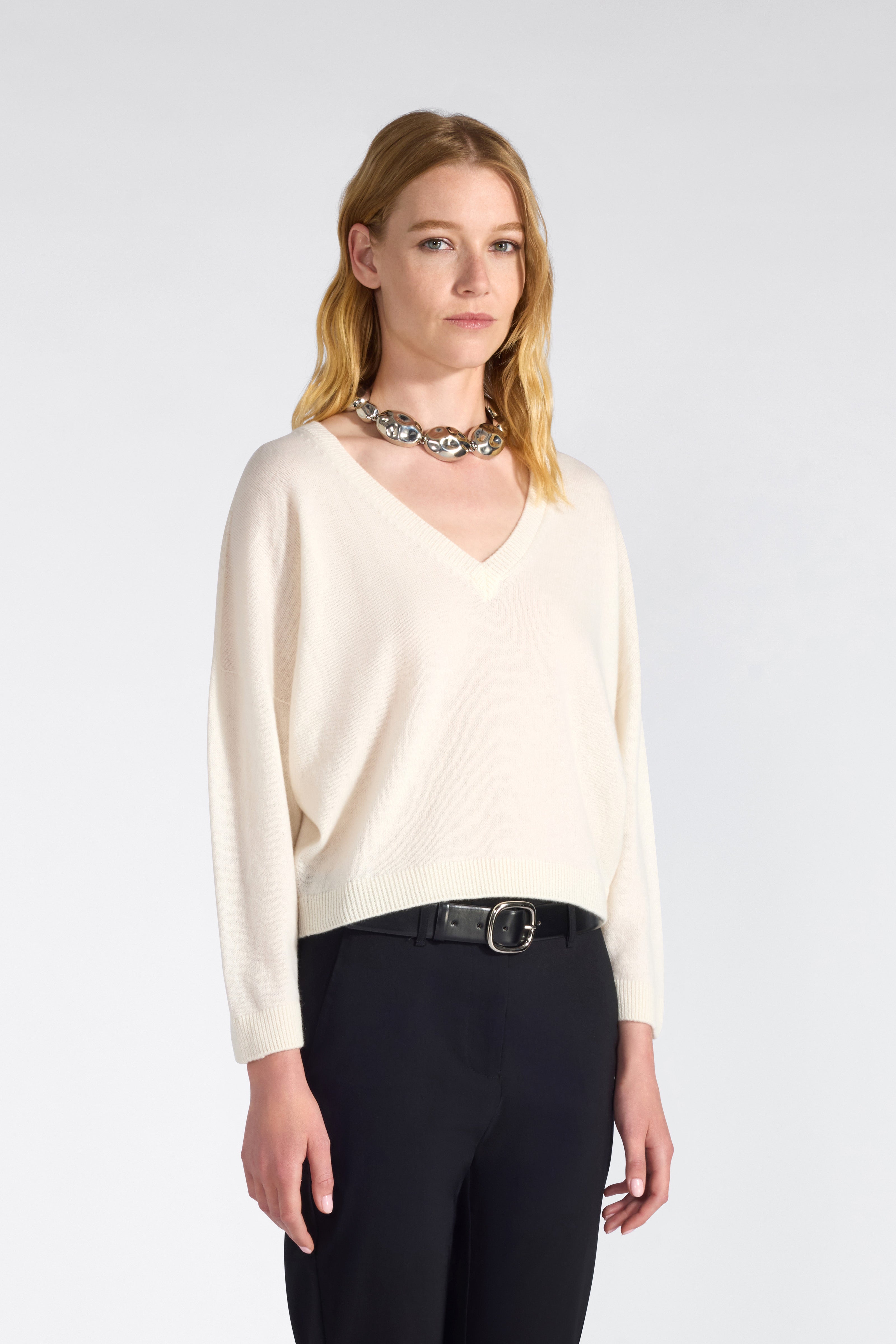 Liviana Conti Maglieria Jasmine pull cachemire pomice XS