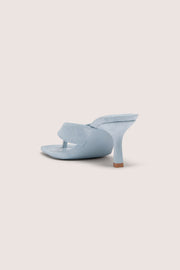 Oh Polly Xiana sandales à talons tongs bleu clair 8 cm