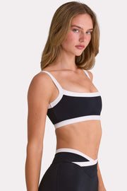 Oh Polly Bo+Tee Soft Active Sports Bra Brassière Noir