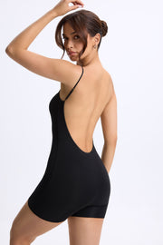 Oh Polly Vera 10114 Combishort Noir Modal Col Cœur