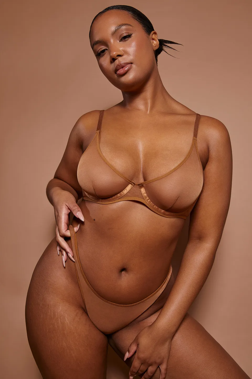 Oh Polly Intimates soutien-gorge armaturé almond mesh