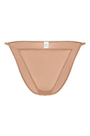 Oh Polly Swim String Bikini Mesh Pêche Clair Sans Coutures