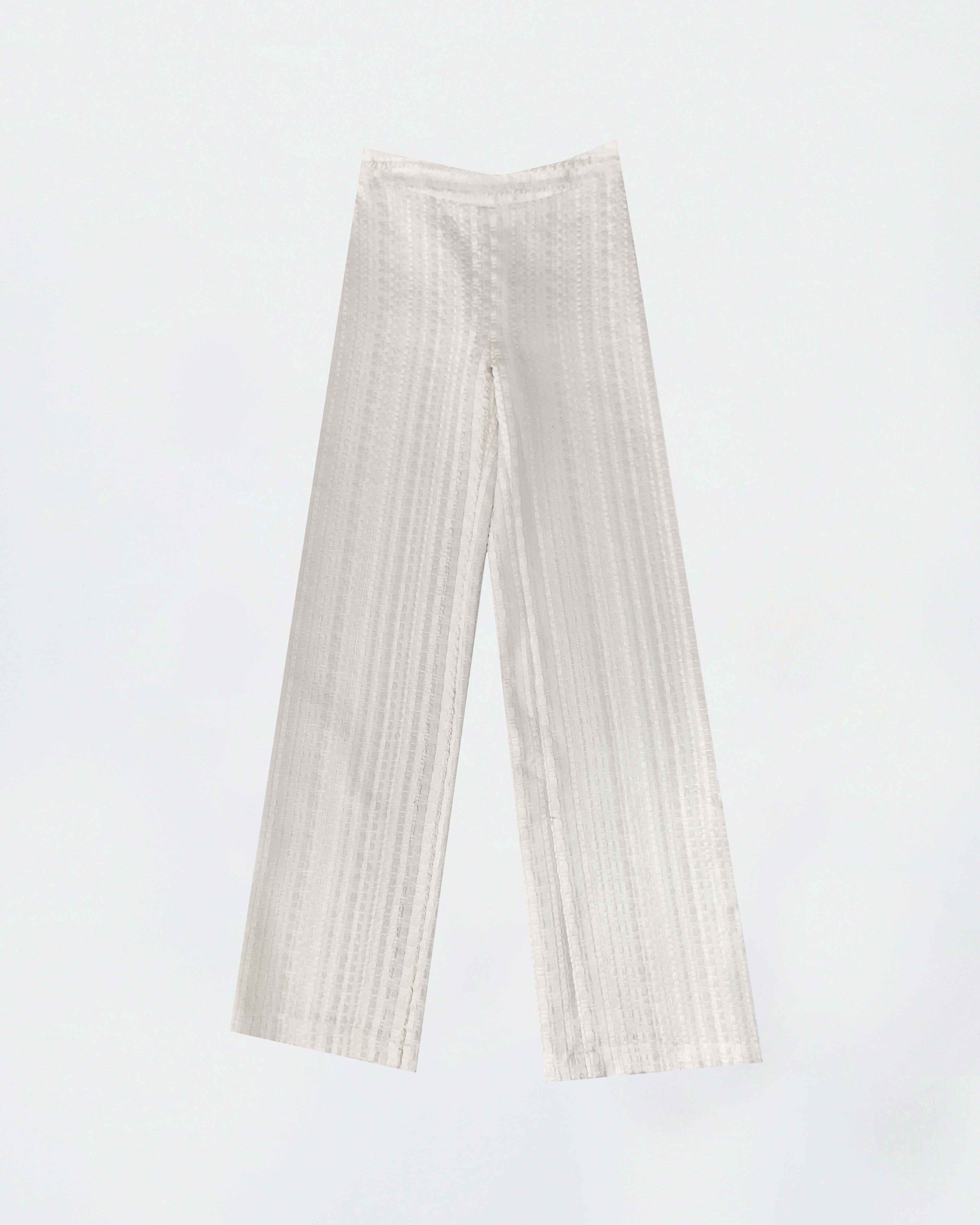 The Ethiquette Aphrodite pantalon Athena tweed clair
