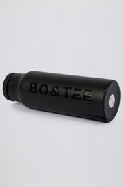 Bo+Tee gourde inox isotherme noire 1 L paille