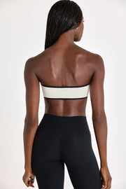 Oh Polly Bo+Tee brassière bandeau sport ivoire Soft Active