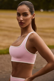 Bo+Tee Soft Active brassière sport rose clair contraste