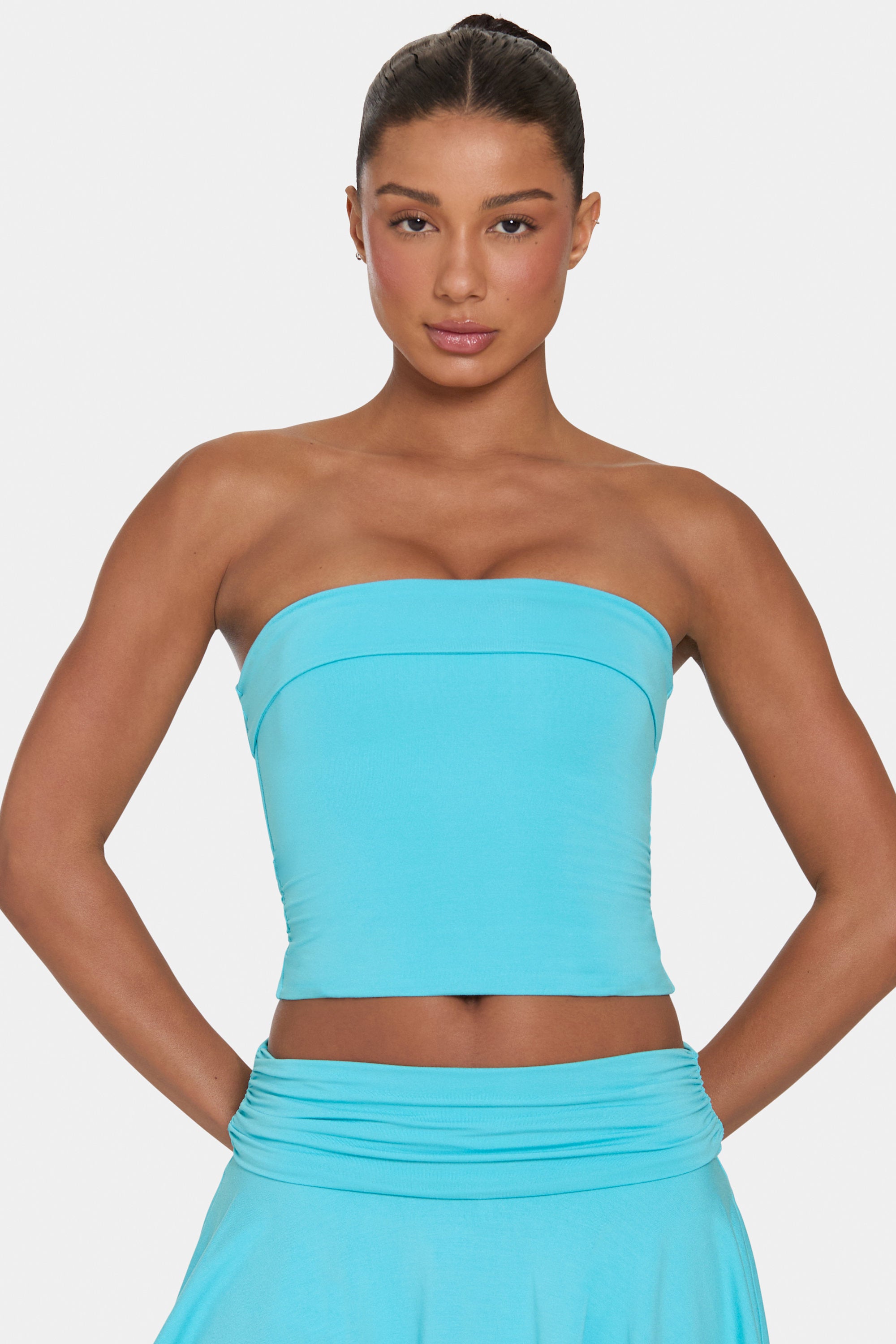 Oh Polly ButterCloud top tube bandeau aqua double