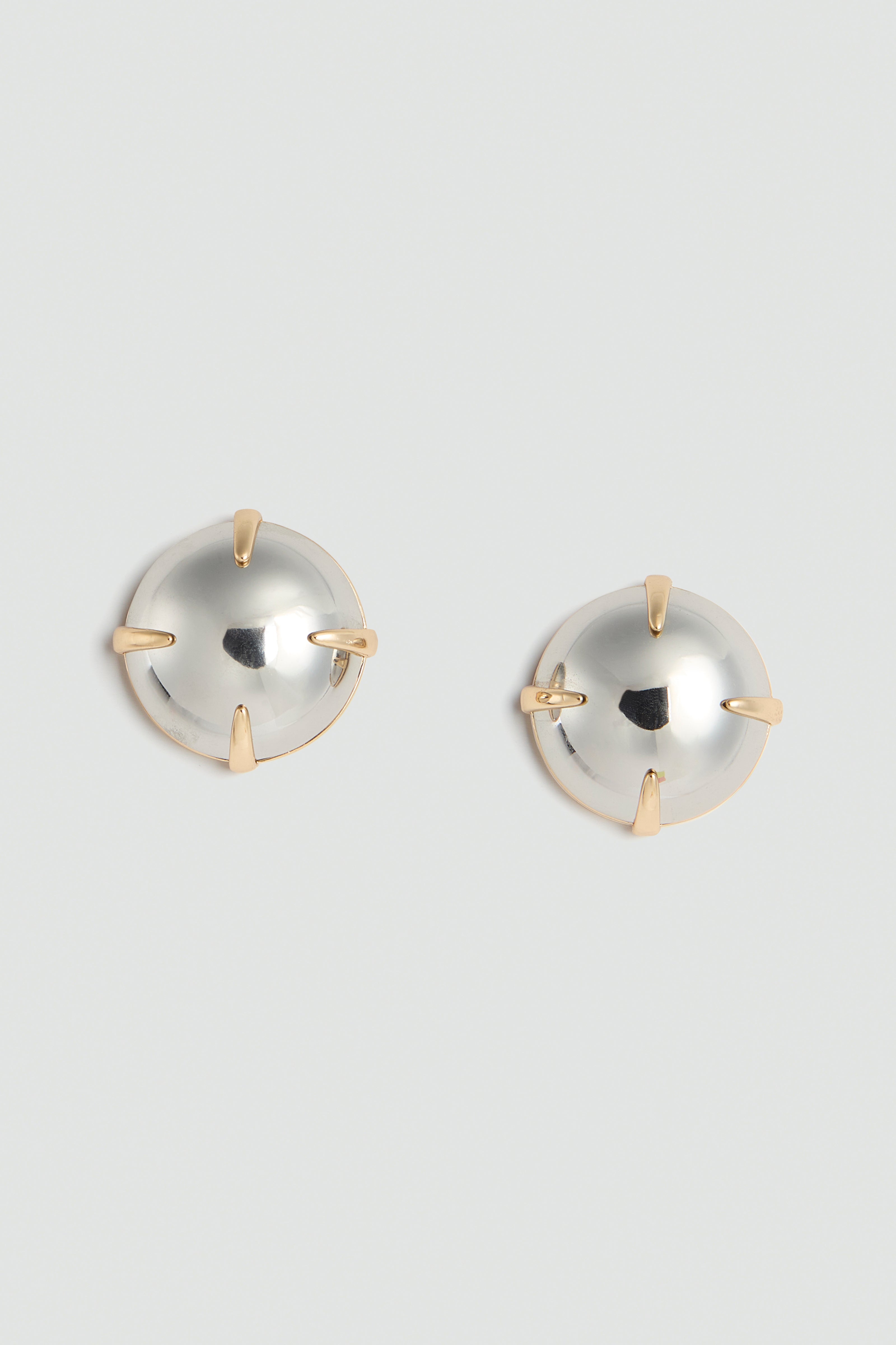 Liviana Conti Netia boucles boules bicolore argent-or