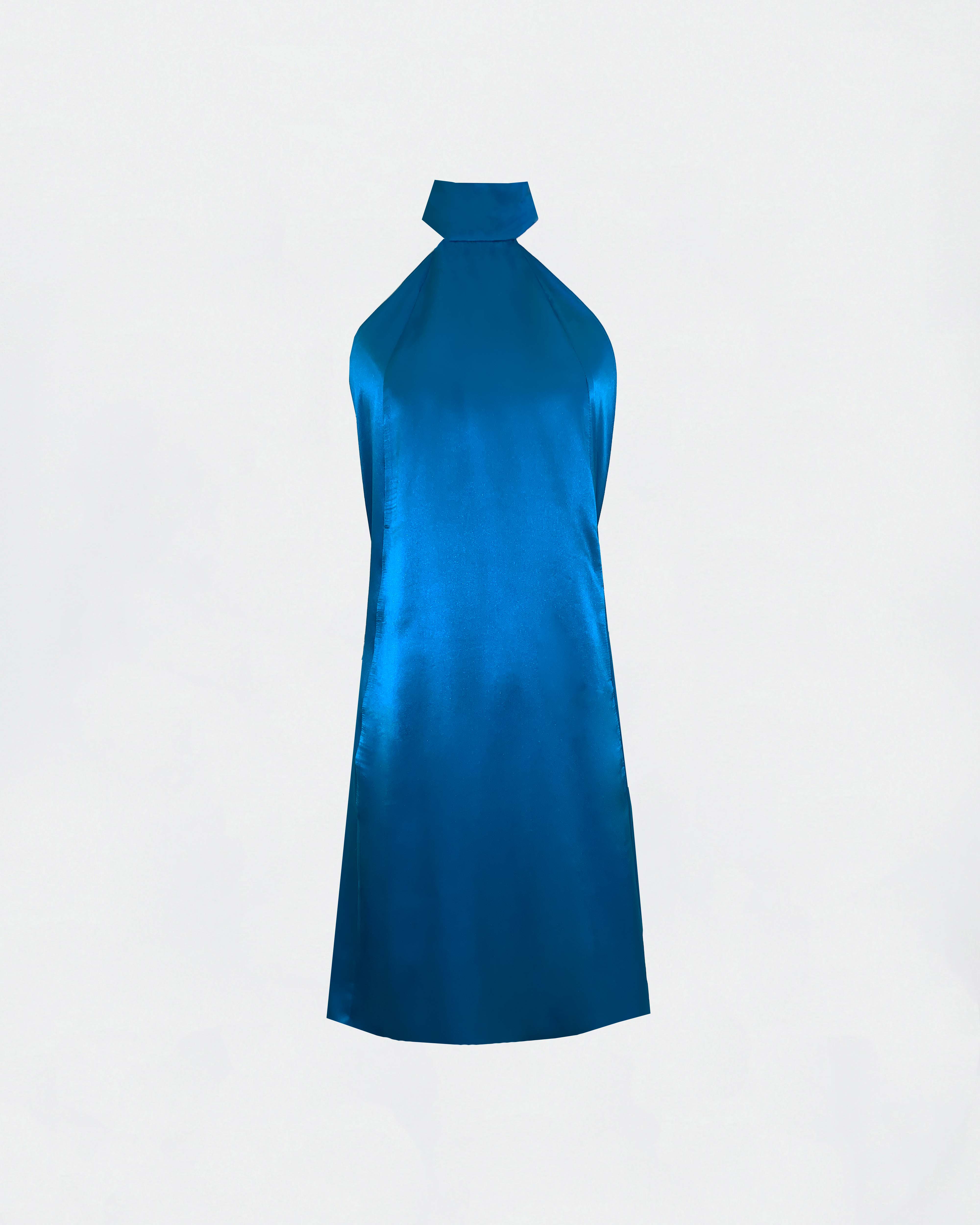 The Ethiquette Joy Pacifique Dress robe satin mini S