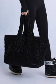 Oh Polly Bo+Tee BT2483B tote bag noir matelassé imperméable