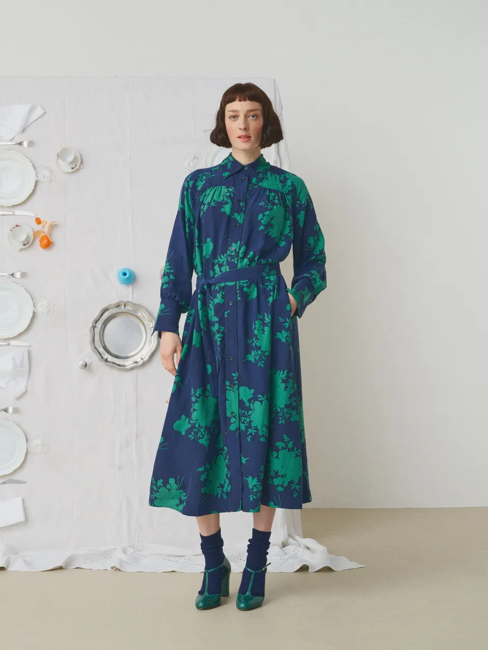 Mii Mii à table Robe Venus robe soie taille M
