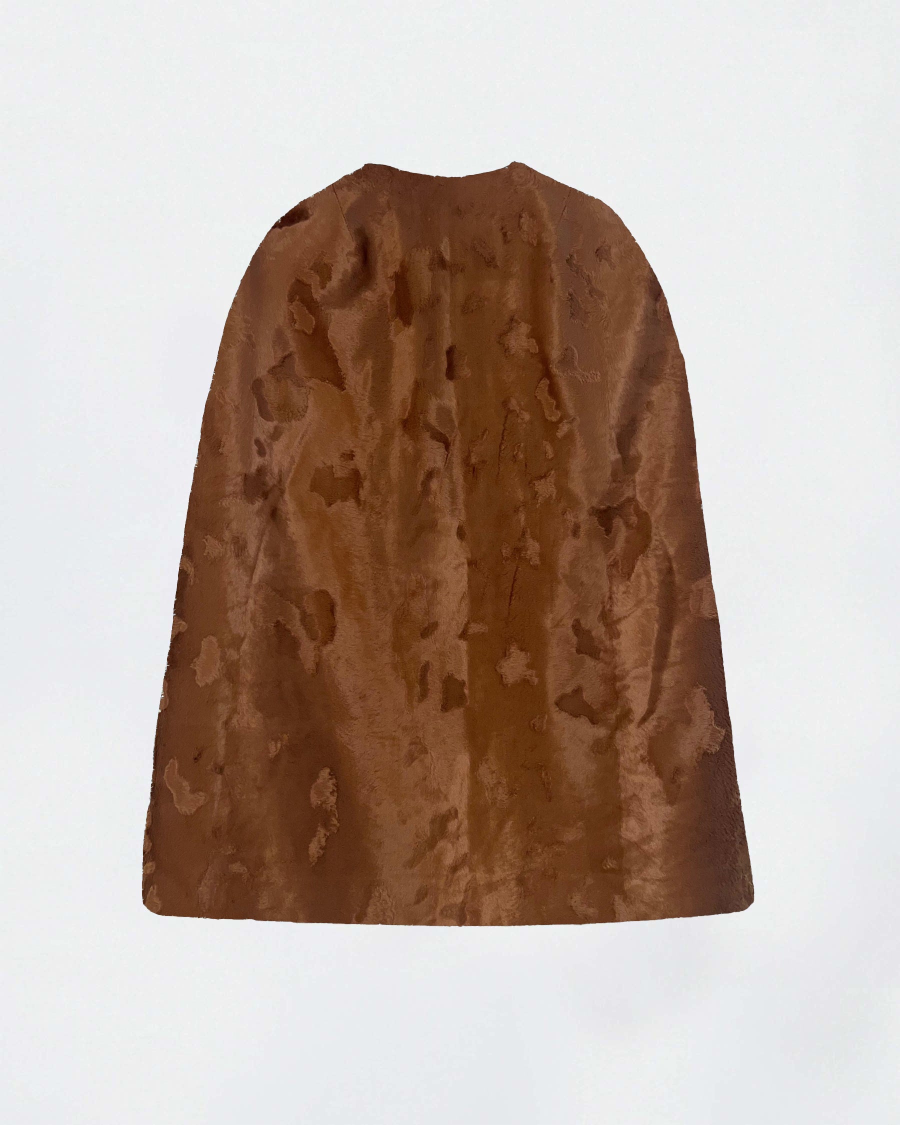 The Ethiquette Cape Camel Galant fausse fourrure 83 cm