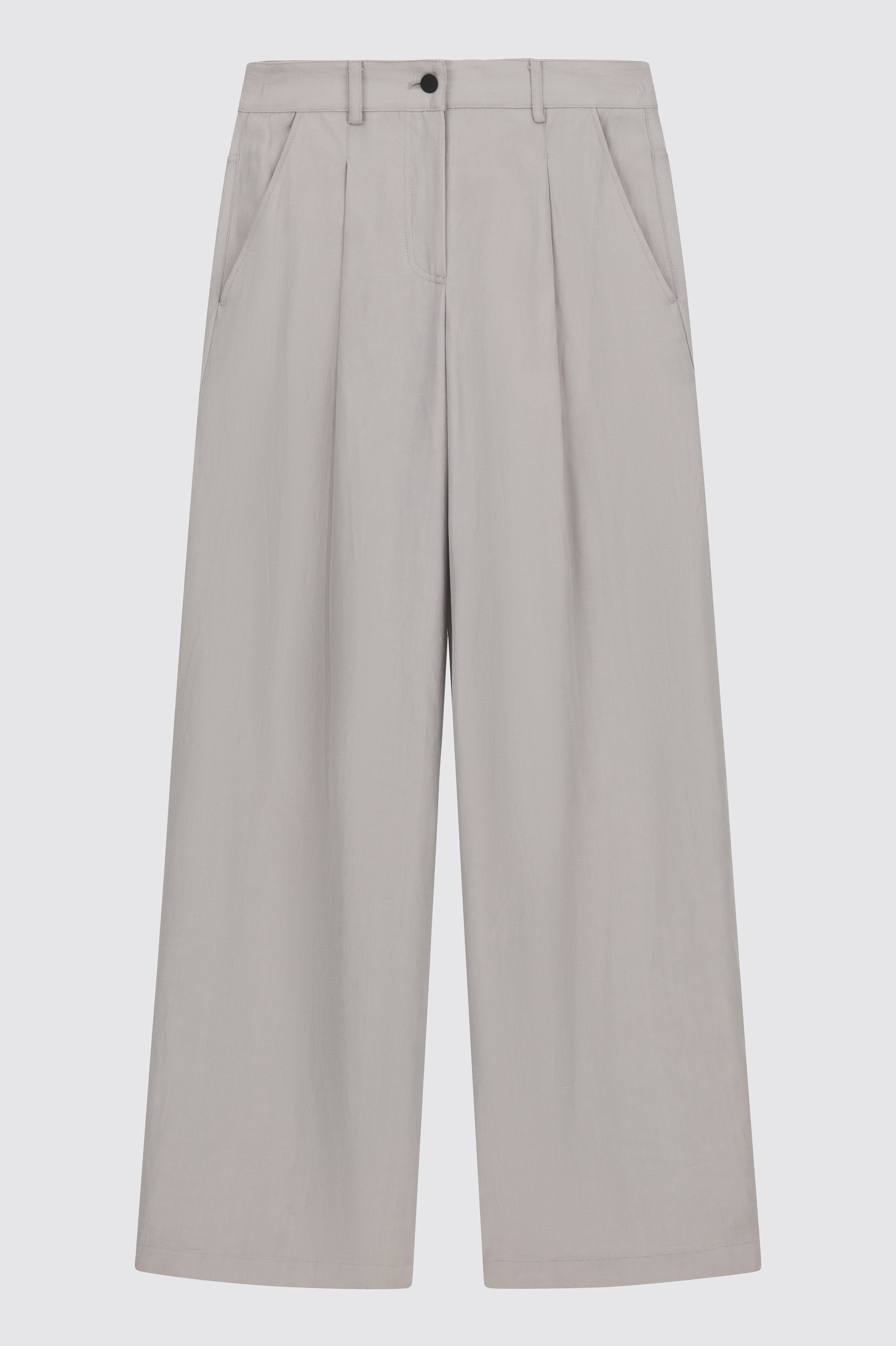Liviana Conti Gareth pantalon palazzo lin fondente