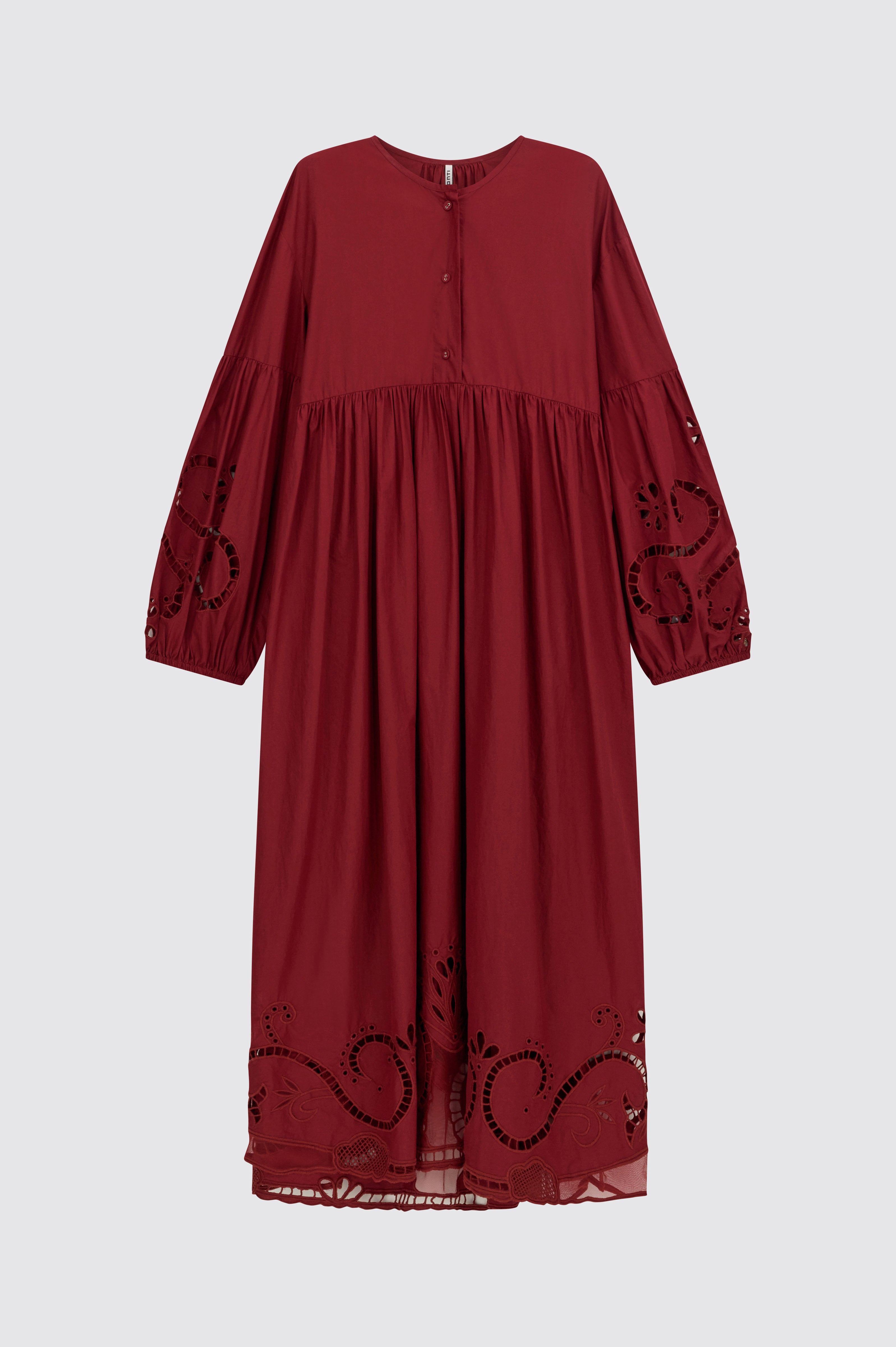Liviana Conti Amina robe coton terracotta M