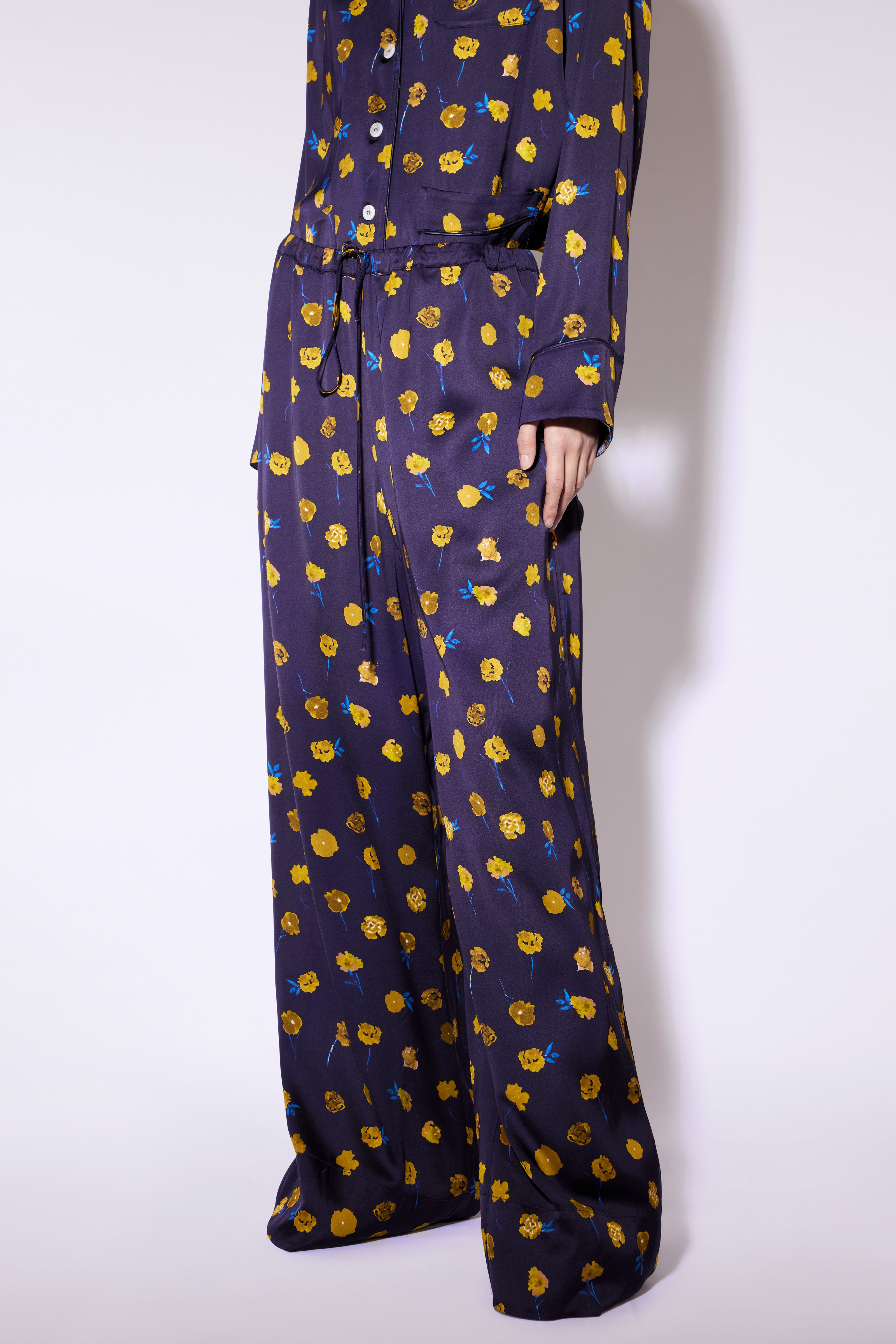 Liviana Conti Grayson F6WU24 pantalon palazzo fleuri