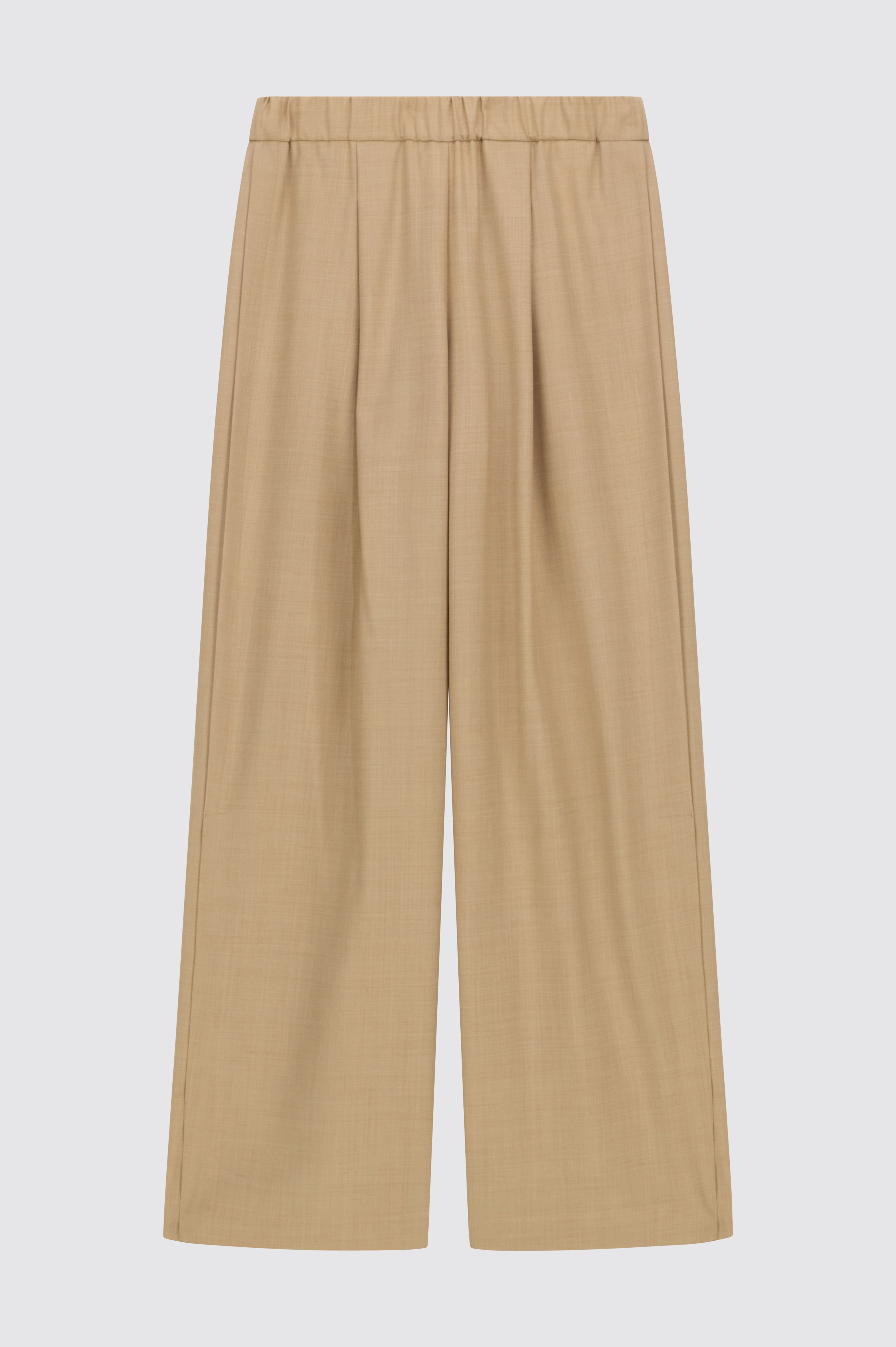 Liviana Conti Manolo pantalon palazzo laine cremino