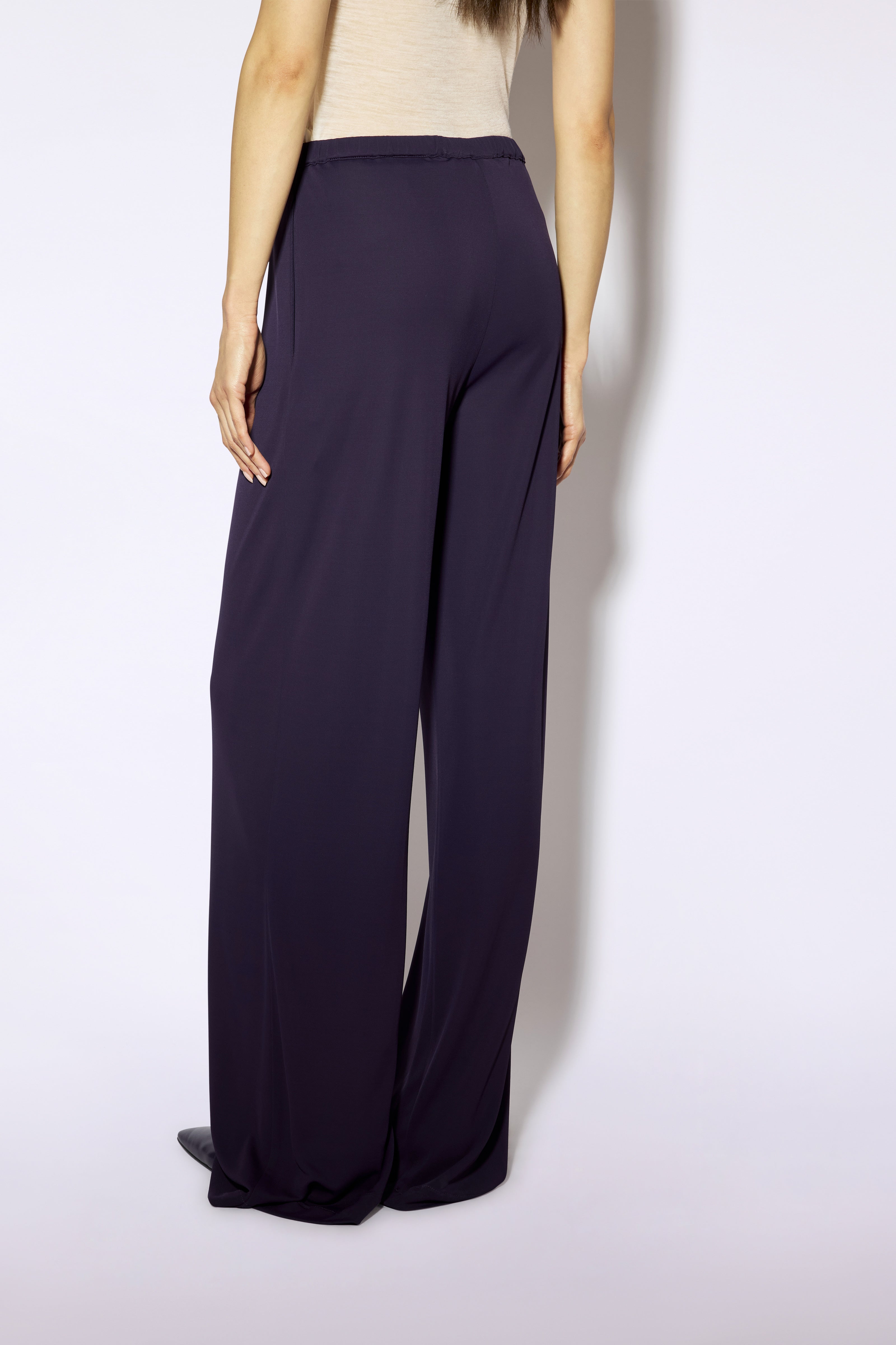 Liviana Conti Nolan pantalon palazzo myrtille viscose