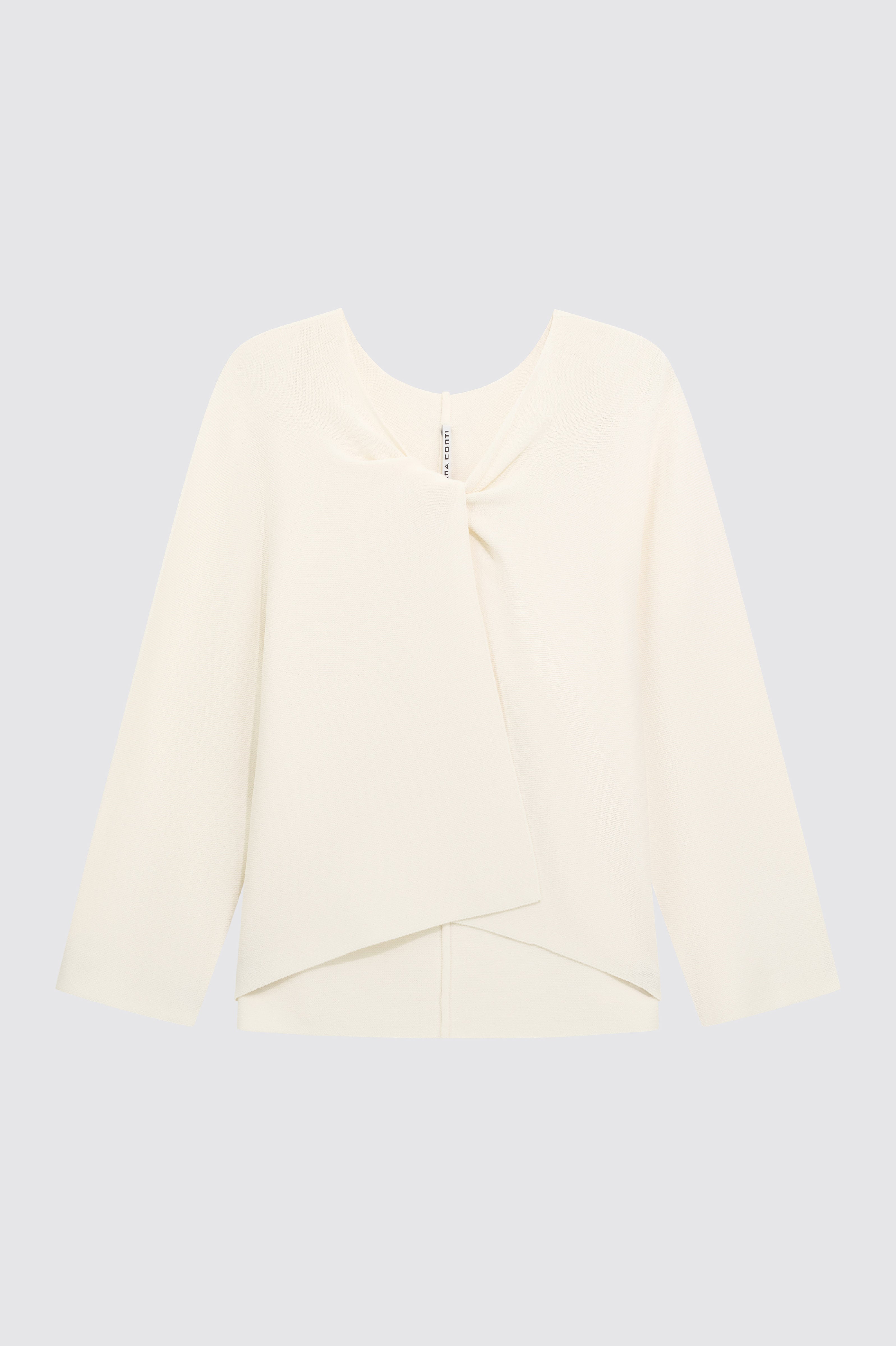 Liviana Conti Paula F6SA18 pull col V viscose noir